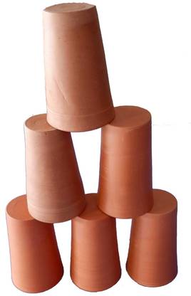 mati ki life (Pack of 6) mkl clay glass Glass Set Water/Juice Glass