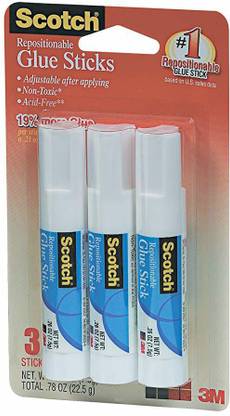 Scotch Restickable Glue Stick Adhesive