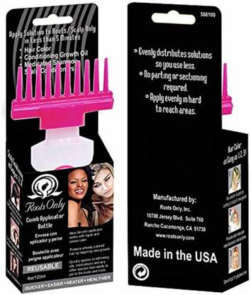 ROOTS Only Comb Applicator Bottle , Black