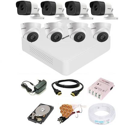 HIKVISION 8 Channal Turbo HD 4MP DVR,IP67 Outdoor & Indoor Audio Camera 1080P,HVC118 Security Camera