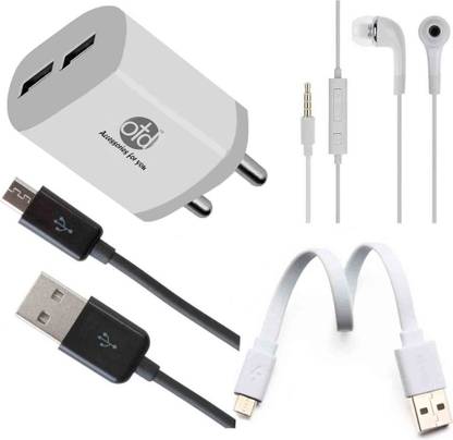 OTD Wall Charger Accessory Combo for Sony Xperia M, Sony Xperia M Dual, Sony Xperia M Dual Sim C2004, Sony Xperia M2 Dual