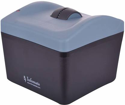 Infomate 1 Compartments Plastic Memo Dispenser/Paper Holder Grey - Pack of 2