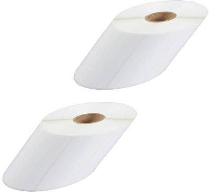youtech 40MMX20MM (1.57inchX0.79inch) Barcode Label 1''up Direct Thermal Paper Label (White) 1ROLL 2000 LABELS Set of 2 Roll Labels In Roll, Permanent Self Adhesive Paper Label