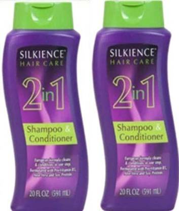 Silkience Hair Care 2 in 1 Shampoo & Conditioner, (Set of 2)