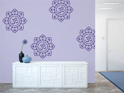 YMS Size:- 16" X 24" Om Shanti Om Wall Stencil