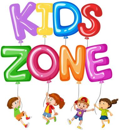 Wallzone 60 cm KIDS ZONE Removable Sticker