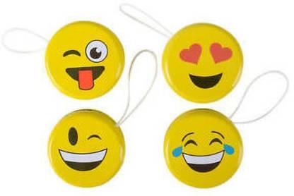 Krypton Emoji Yoyo - Light-up Faces Yellow Smiling Retractable String Toys