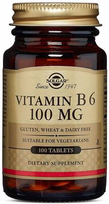 Solgar Vitamin B6, 100 mg, 100 Tablets