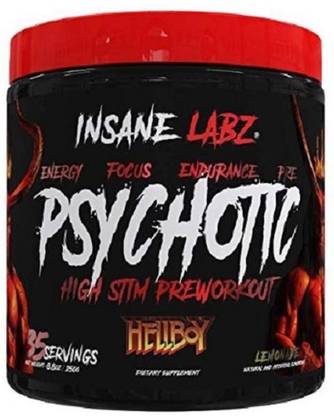 insane labz HELLBOY PSYCHOTIC PRE WORKOUT LEMONADE FLAVOUR STRONGEST PRE WORKOUT