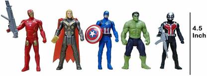 Sanchi Creation Avengers Toys Set - Infinity War Action Hero Collection (Multicolored) [4.5 inches]