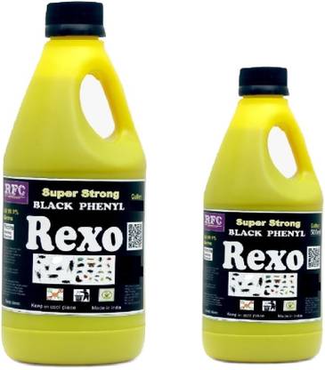 rexo SUPER STRONG BLACK PHENYL 1 LTRE AND 500 ML (PACK OF 2) FRESH