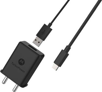 MOTOROLA 15 W 3 A Wall Charger for Mobile with Detachable Cable