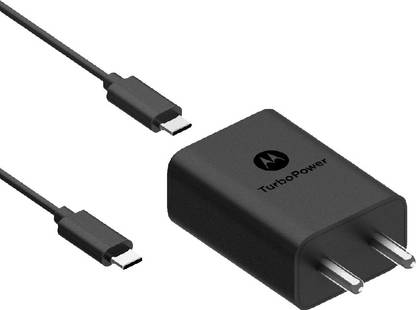 MOTOROLA 27 W Quick Charge 3.1 A Wall Charger for Mobile with Detachable Cable