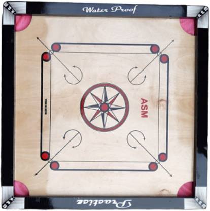 AS Super CARROM BOARD MEDIUM SIZE 26 INCH 66.04 cm Carrom Board