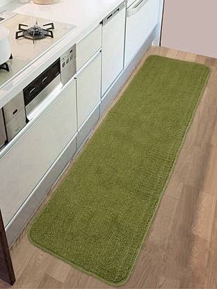 Saral Home Green Polyester Runner