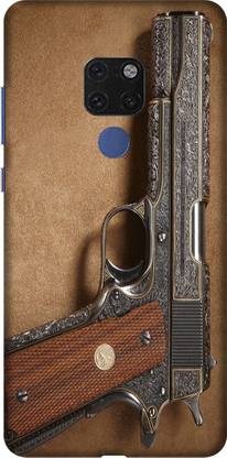 PNBEE Back Cover for Huawei Mate 20 X, EVR-L29, EVR-AL00- Gun Print Mobile Case Cover