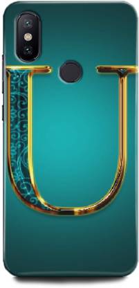 GRAFIQE Back Cover for Redmi Y2 / U Name Back Cover, U Letter Symbols, Alphanate, U Letter, U Alphabet Printed