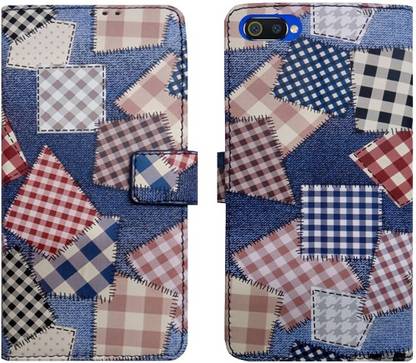 मायशानज फ्लिप कवर REALME C2, REALME C2 flip cover, REALME C2 Desginer Flip cover, REALME C2 mobile flip cover (Purple) के लिए