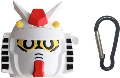 J Front & Back Case for Compatible with Airpods 1/2 Cover Transformer Design with Keychain (Airpods Not Included)