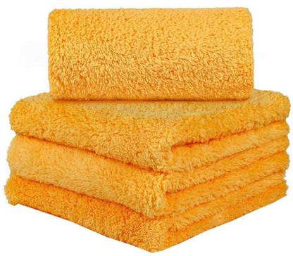 Sheen Orange,30X40CM,250GSM,PK4 Dry Microfiber Cleaning Cloth