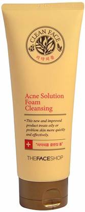 The Face Shop Acne Solution Foam Cleanser Face Wash
