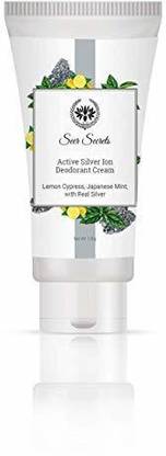 Seer Secrets Lemon Cypress Japanese Mint Active Silver Ion Deodorant Cream tube Deodorant Cream  -  For Men & Women