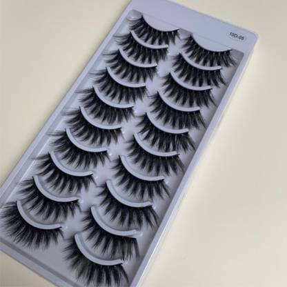 L.expert 3D Mink Lashes, Waterproof False Eyelashes ,Dramatic Look and Feel ,Reusable (pack of 10)
