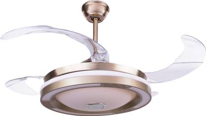 HANS LIGHTING 36W LED With Bluetooth speakers with 2 Year Warranty Remote Controlled 1050 mm Ceiling Fan