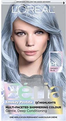 L'Oréal Paris Feria Pastels Hair Color , Smokey Blue