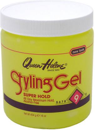 Queen Helene Gel 1Lb. Styling Super (Yellow) (473ml) (3 Pack) Hair Gel
