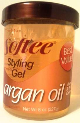 Softee Argan Oil Styling Gel 8 Oz Hair Gel
