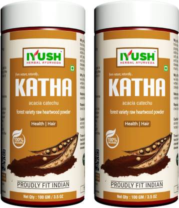 IYUSH Herbal Ayurveda Katha Powder - (pack of 2) 100gm each