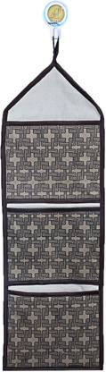 KUBER INDUSTRIES Printed Design Cotton Wall Hanging Magazine Letter Holder(Cream) - CTKTC31478 Regular Organizer