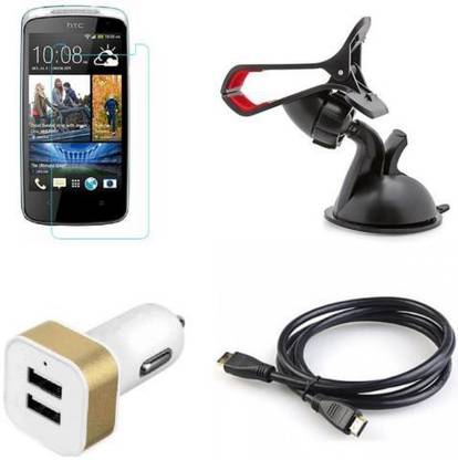 Mudshi Screen Protector Accessory Combo for HTC Desire 500