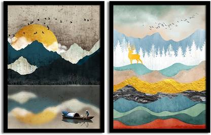 Painting Mantra Scenic view Matte Art Print Digital Reprint 17.5 inch x 13.5 inch Painting