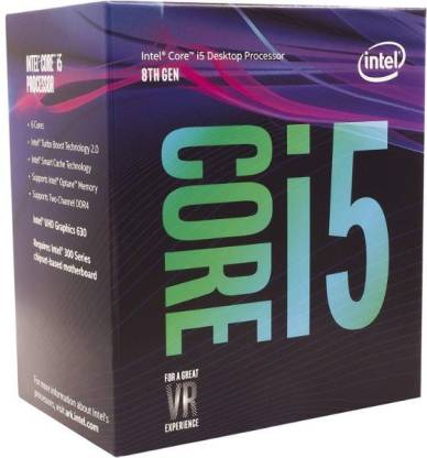 Intel Core i5-8500 3 GHz Upto 5 GHz LGA 1151 Socket 6 Cores 16 Threads Laptop, Desktop Processor