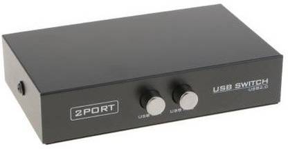 Etake  TV-out Cable 2 Port USB Switch Box USB 2.0 Hub For Printer Scanner Keyboard And Other USB Supported Devices