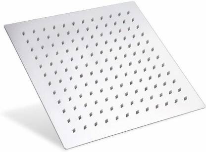 CTM SS 304 Shower in 8x8 Inch in Chrome Platted Square Shape Shower Head