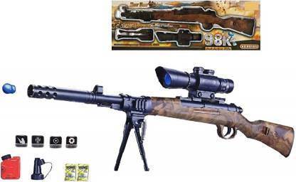 PS Aakriti Toys PubG Theme Gun 98K with Rifle (Multicolor) Guns & Darts
