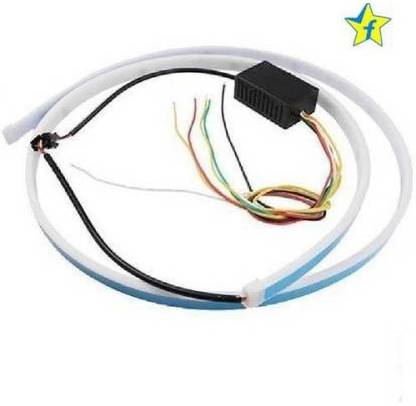 Flipkart SmartBuy 120cm LED Ice Blue & Red DRL Brake With Side Turn Signal & Parking Indication Dicky, Trunk, Boot Strip Light-All Cars Car Fancy Lights