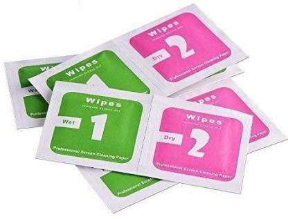 QWEEZER mobile screen cleaning wipes wet and dry combo wipes for mobile 30pcs  Lens Cleaner