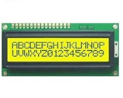 diykit 16x2 LCD Display with Yellow backlight HD44780 for Arduino, Raspberry pi and MCU Display Lights Electronic Hobby Kit