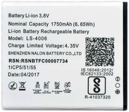 The original Mobile Battery For  LYF Flame 7