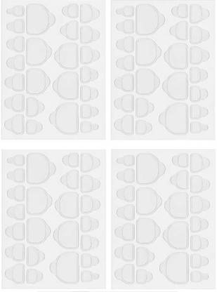 Creative Fingers 4 Sheets Nail Glue Stickers for False nail extension & Nail Art double sided