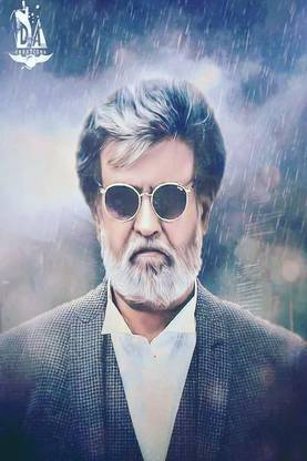 Hs Creation's Famous Tollywood Actor Rajni Kant Poster Size (18" x 12" x 0.1"). Paper Print