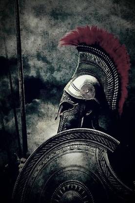Hs Creation's Famous SPARTAN Motivational Poster Size (18" x 12" x 0.1"). Paper Print