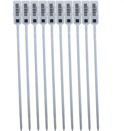 RAIBEX PLASTIC SECURITY SEAL TAG OTL 100 PCS WHITE TAG Safety Lock