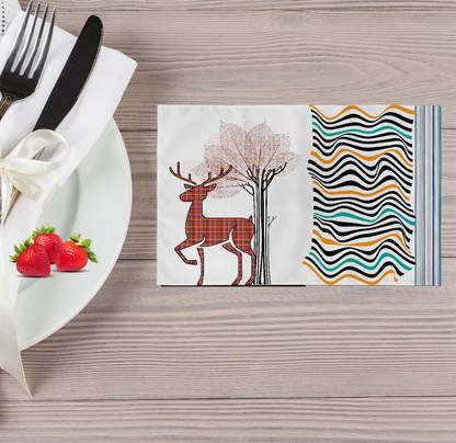 6thCross Rectangular Pack of 4 Table Placemat