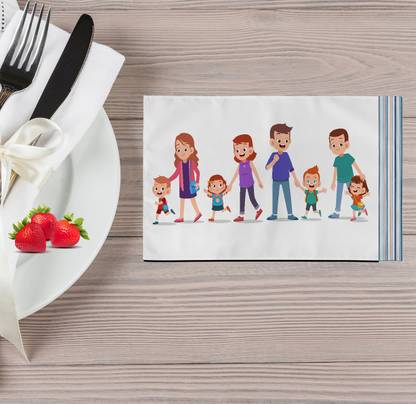 6thCross Rectangular Pack of 4 Table Placemat