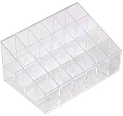 CPEX Acrylic Multi Purpose Lipstick Cosmetics Stand Display Holder 24 Section Makeup Holder Home Storage Box JEWELLRY, MAKEUP Vanity Box